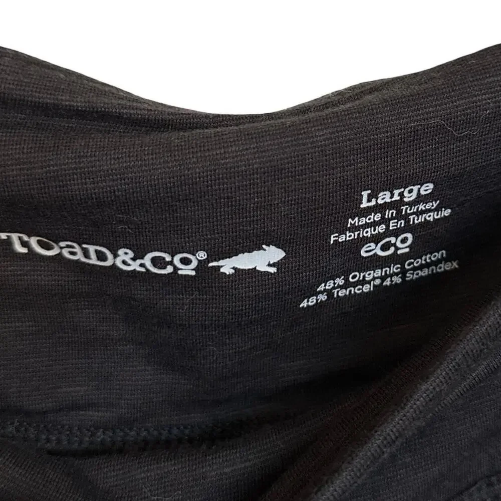Toad & Co Foxon Skort Tencel Skirt Outdoors Gorpcore Camping Black Charcoal L